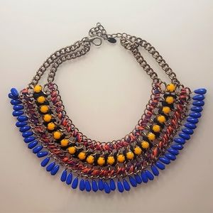 Zara colorful chunky beaded necklace